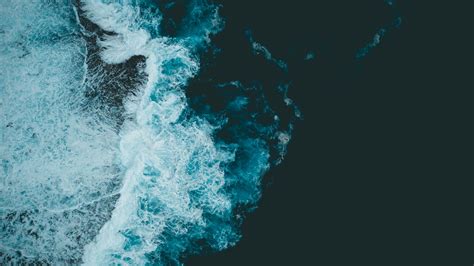Aerial View Ocean Waves Wallpapers Wallpaper Cave
