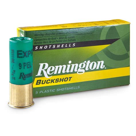 Remington Buckshot 3 Magnum 12 Gauge 00 Buckshot 15 Pellets 5
