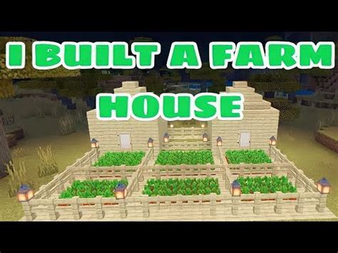 I Built A Farm House Minecraft Youtube