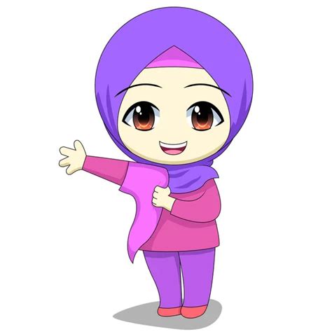 Detail Gambar Kartun Anak Perempuan Muslim Koleksi Nomer 15
