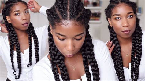 Also, big cornrows sync well with long cornrow braid hairstyles; Black Braided Hairstyles 2019 - Big, Small, African, 2 and ...