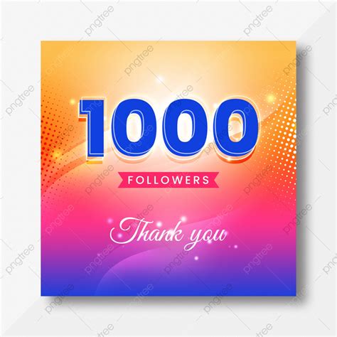 1000 Followers Instagram Editable Post Template Template Download On