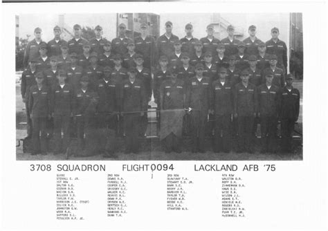 1970 79 Lackland AFB TX 1975 Lackland AFB Squadron 3708 Flight 094