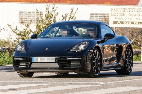 Porsche Cayman Spied Naked While Testing Turbo Four Engines Looks