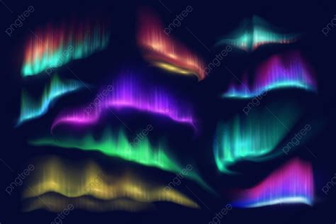 Aurora Borealis Vector Hd Png Images Northern Polar Lights Of Vector