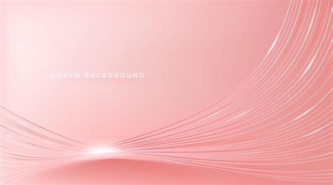 Elegant Abstract Pink Background With Thin Wavy Lines 8058794 Vector