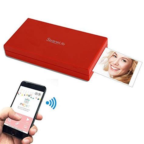 Serenelife Portable Instant Mobile Photo Printer Wireless Color