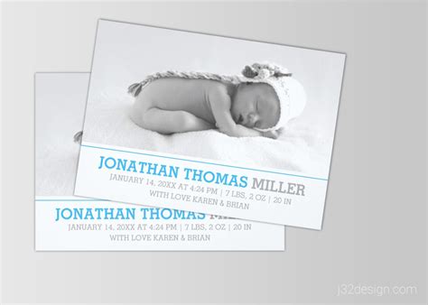 Check spelling or type a new query. Elegant Baby Birth Announcement Photo Cards - J32 DESIGN