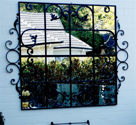 Scrolled Gate Outdoor Mirror Outdoor Mirrors