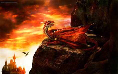 Majestic Red Dragon By Jovanxtremedesign On Deviantart