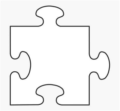 Puzzle Piece White Blank White Puzzle Piece Transparent Background