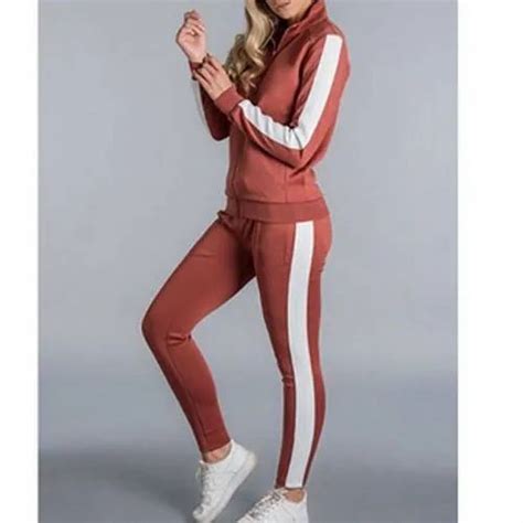 Full Sleeves Ladies Polyester Tracksuit Size S Xxl At Rs 560piece In