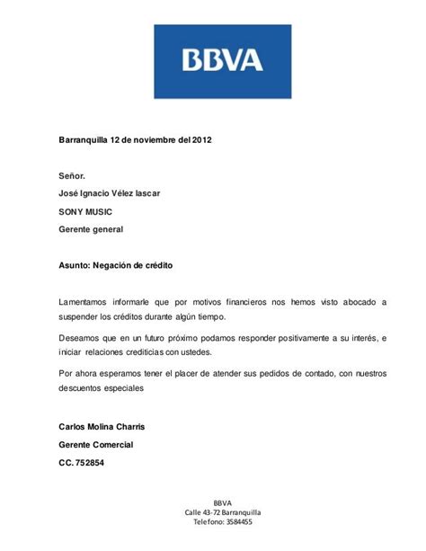 Ejemplo Carta De Solicitud De Prestamo A Un Banco Cre