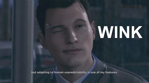 Detroit Become Human Connor Wink Omg Xd Youtube