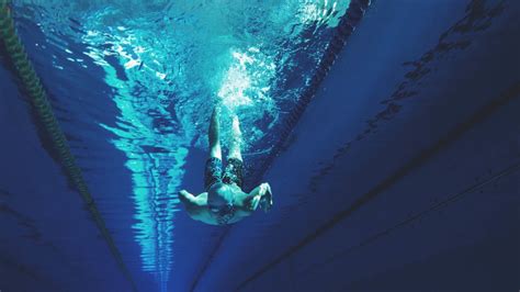 Banco de imagens lazer piscina embaixo da agua nadar azul esporte radical natação