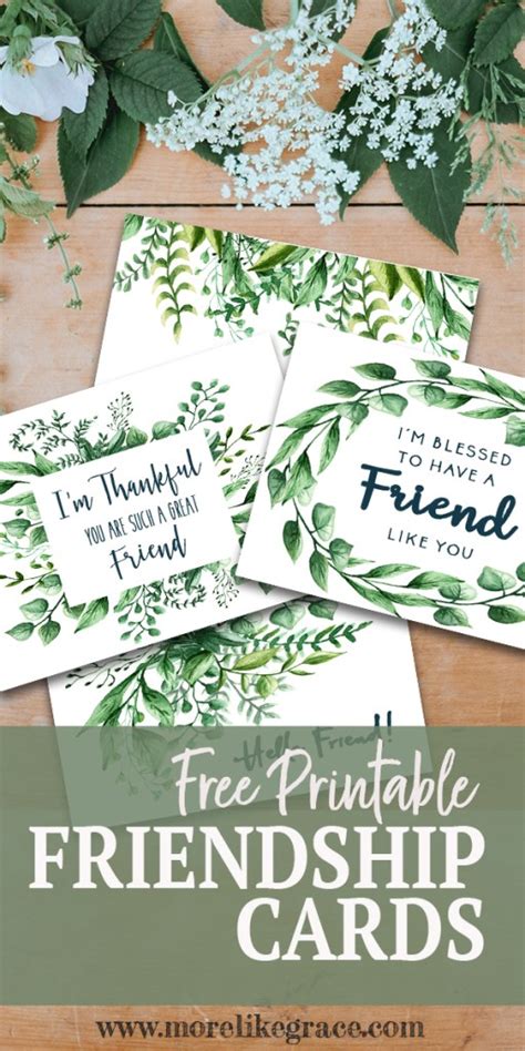 Free Printable Friendship Cards