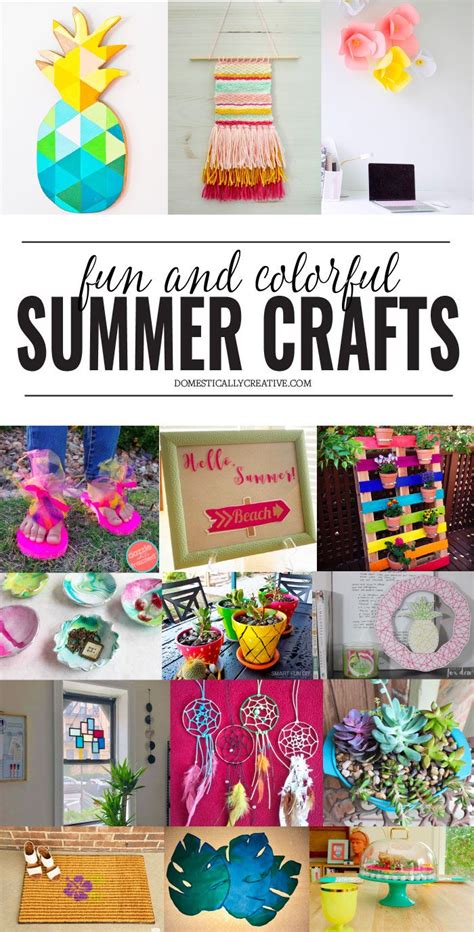 Colorful Summer Crafts In 2020 Summer Crafts Wedding Crafts Diy