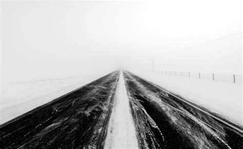 Wallpaper Landscape Snow Winter Road Mist Wind Haze Fog