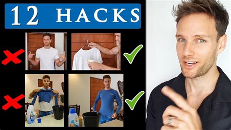 12 Clothing Hacks For Men Cool Clothing Tips And Tricks Youtube