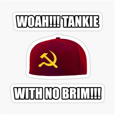 Woah Tankie With No Brim Yankees Sticker For Sale By Ssbmjacks