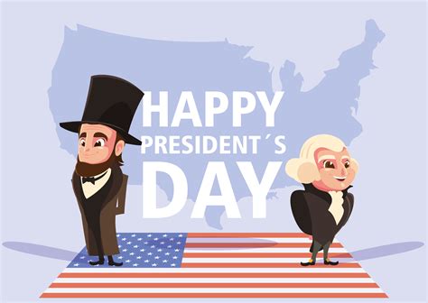 Feliz Dia Do Presidente Desenho Do Presidente George Washington E