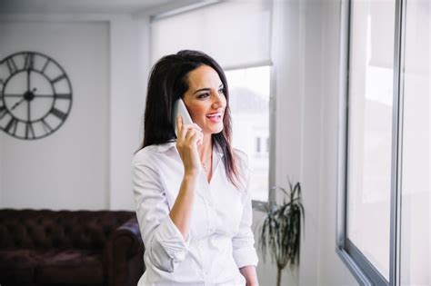 Free Photo Businesswoman Making A Phone Call