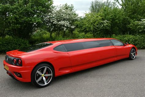 Limousines In London Red Ferrari Limo