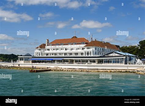 Poole Dorset England June 2021 Haven Hotel On The Seafront Of