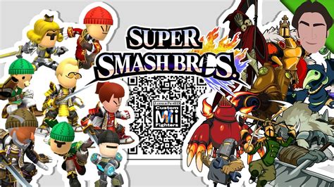 Super Smash Bros Mii Qr Codes