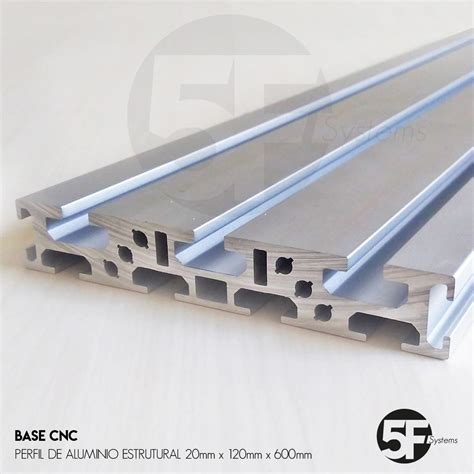 Base Cnc Perfil De Alumínio Estrutural 20mm X 120mm X 600mm R 17000