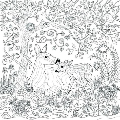 34 Enchanted Forest Tree Coloring Pages For Adults