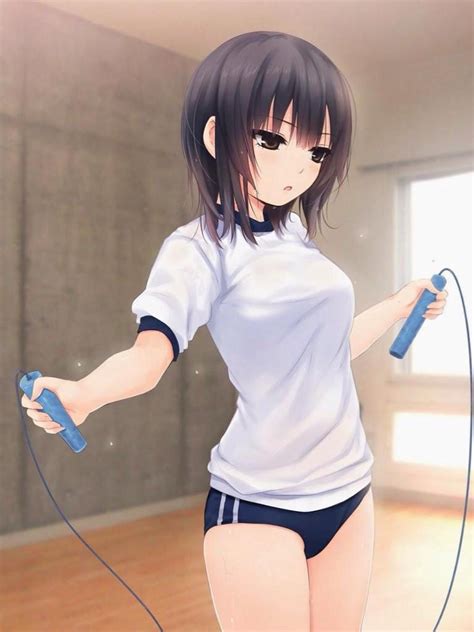 Anime Girl Exercising