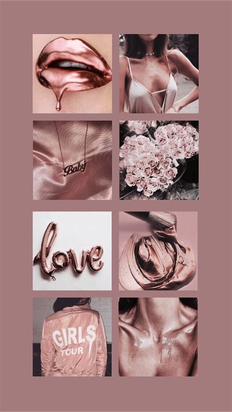 Roses Aesthetic Collages Girl Rose Gold Hd Phone Wallpaper Pxfuel