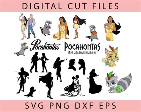 Pocahontas Svg File For Cricut Pocahontas Clipart Pocahontas Etsy Ireland