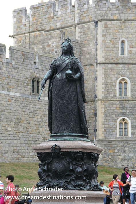 Queen Elizabeth I Statue Outside Windsor Castle Windsor England