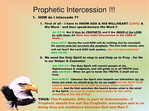 Ppt Prophetic Intercession And A Prophetic Lifestyle Powerpoint