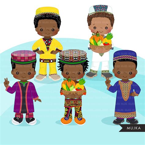 Kwanzaa Clipart African Culture African Holiday Heritage Graphics
