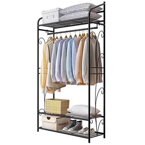 Shop clothes drying racks at the warehouse. Portable Heavy Duty Closet System Storage Organizer ...