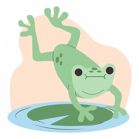 Jumping Frog Illustration Download On Iconfinder