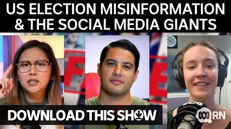 Us Election Misinformation And The Social Media Giants Download This Show Youtube