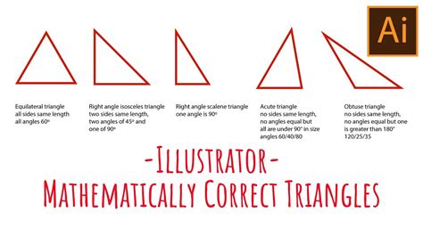 Illustrator Draw Mathematically Correct Triangles Youtube