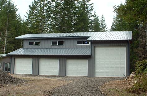 A 30x50 3 Car Garage With Rv Parking And Second Story In Belfair