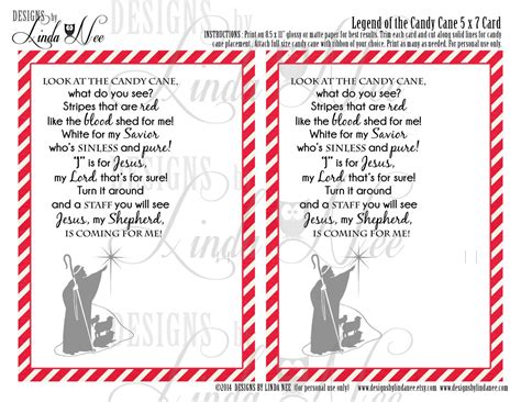 The legend of the candy cane is a fun object lesson to remind kids the christmas story is all about jesus. Legend of the Candy Cane - Card for Witnessing at ...