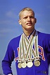 Don Schollander with his four Olympic Gold medals won in swim events at ...