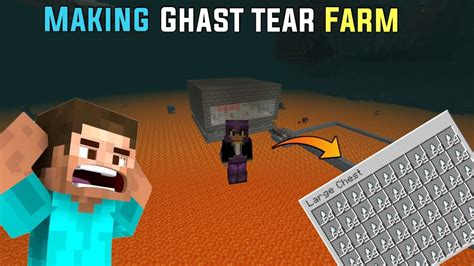 😱making Ghast Tear Farm In Minecraft 23 Youtube