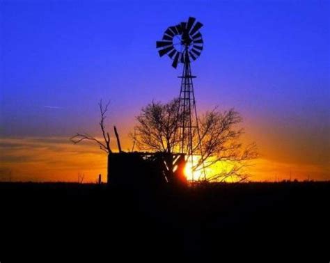West Texas Windmills At Sunset Windmill Sunset Photo