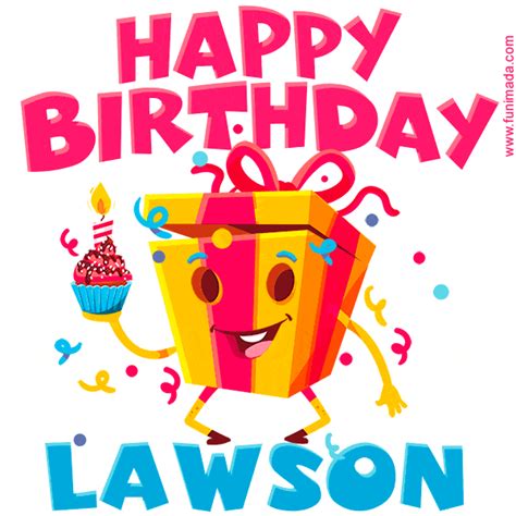 Que dios te dé larga vida para que disfrutes de tus generaciones. Happy Birthday Lawson GIFs - Download on Funimada.com