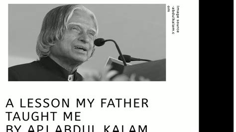 A Lesson My Father Taught Me By Apj Abdul Kalam Full Story Youtube