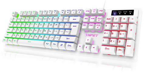 Buy Npet K10 Wired Gaming Keyboard Rgb Backlit Spill Resistant Design