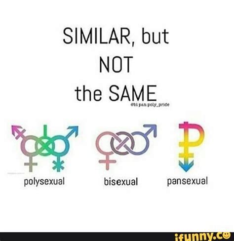 Similar But NOT The SAME Polysexual Bisexual And Pansexual Lgbtq